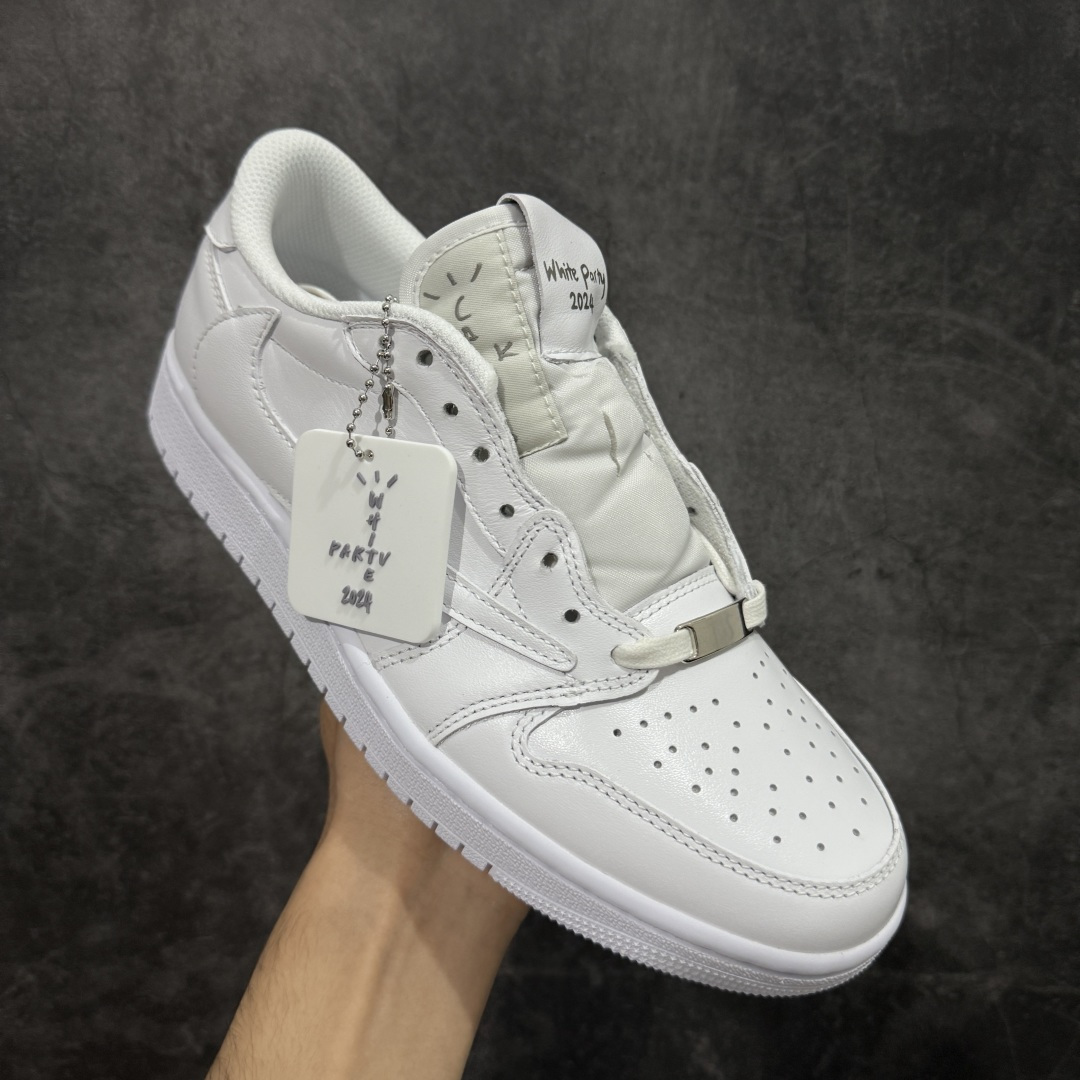 【纯原】Air Jordan 1 x Travis Scott AJ1 x TS联名纯白倒钩低帮 TD1