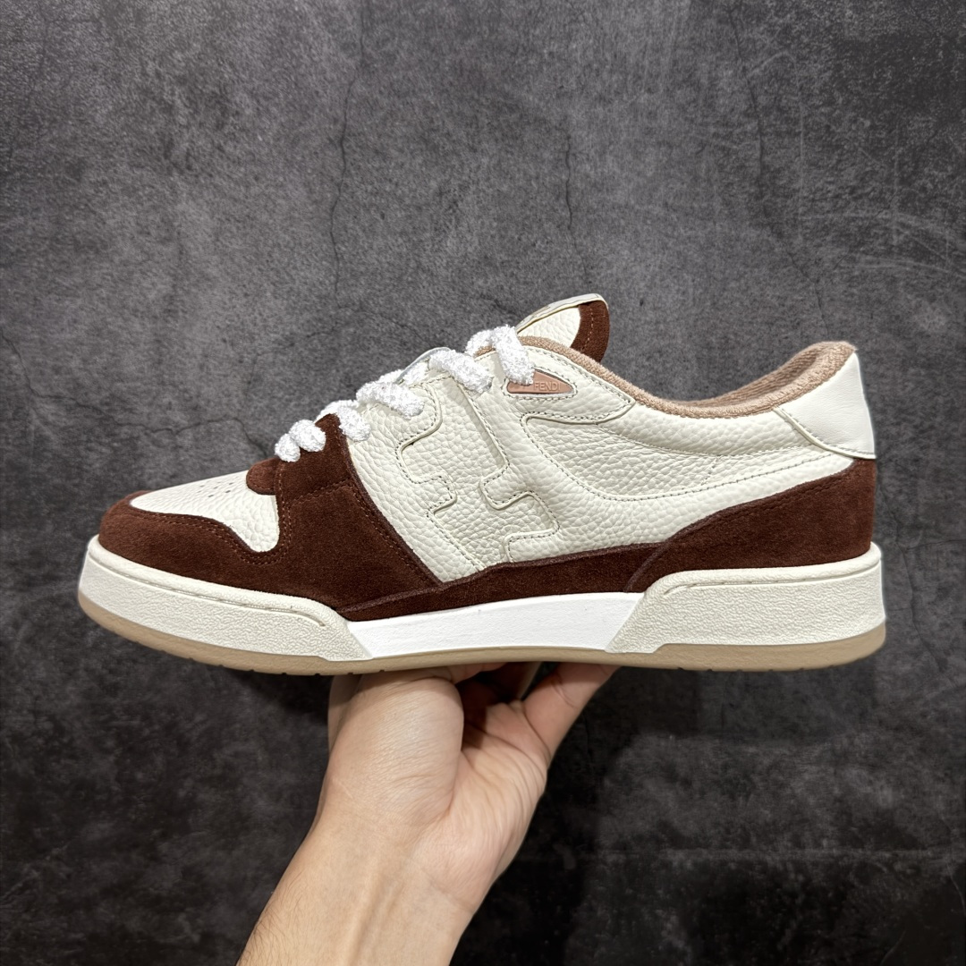 【纯原】广奢高端货 FENDI芬迪 Match 绒面皮革 压纹系带 明星同款✦ 官方同源渠道 · 原装订