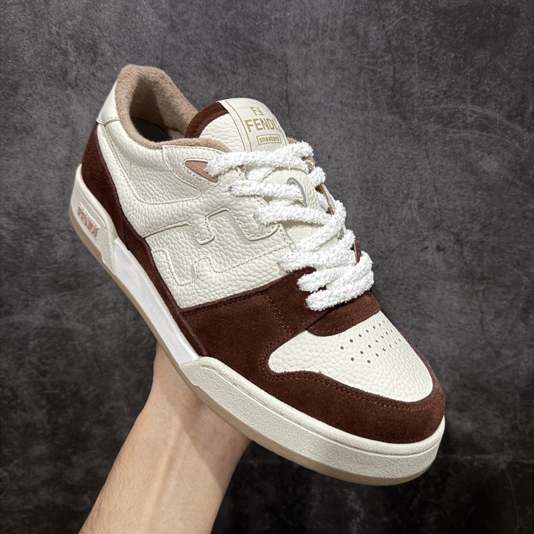 【纯原】广奢高端货 FENDI芬迪 Match 绒面皮革 压纹系带 明星同款✦ 官方同源渠道 · 原装订