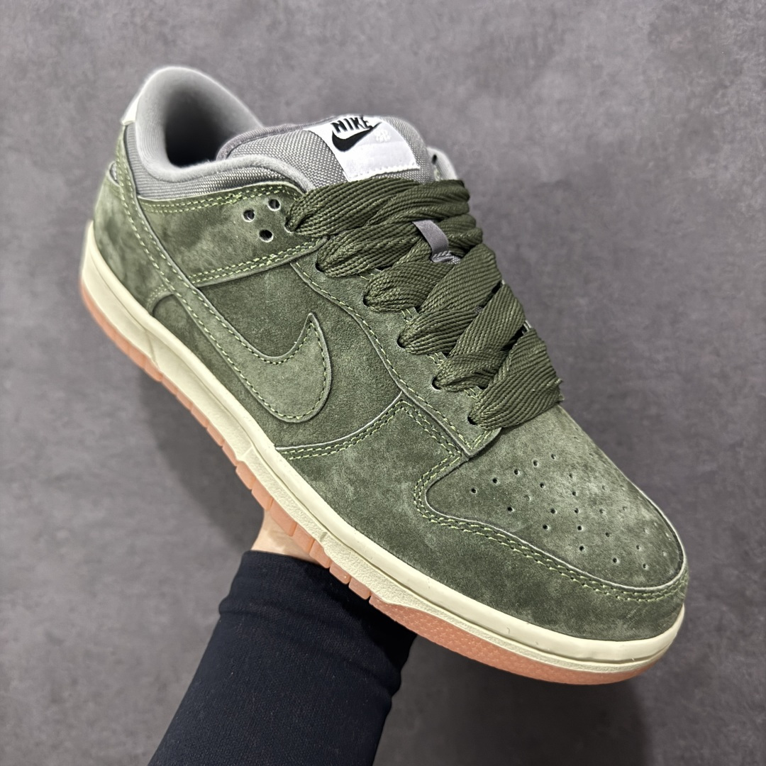 图片[3]-【公司级】Nike SB Dunk Low 生胶军绿 SB低帮休闲板鞋  #大厂纯原品质出货 清洁度 电绣工艺 皮料切割干净无任何毛边 细节完美 货号：HJ0367-301  尺码：36 36.5 37.5 38 38.5 39 40 40.5 41 42 42.5 43 44 44.5 45 46-选品中心