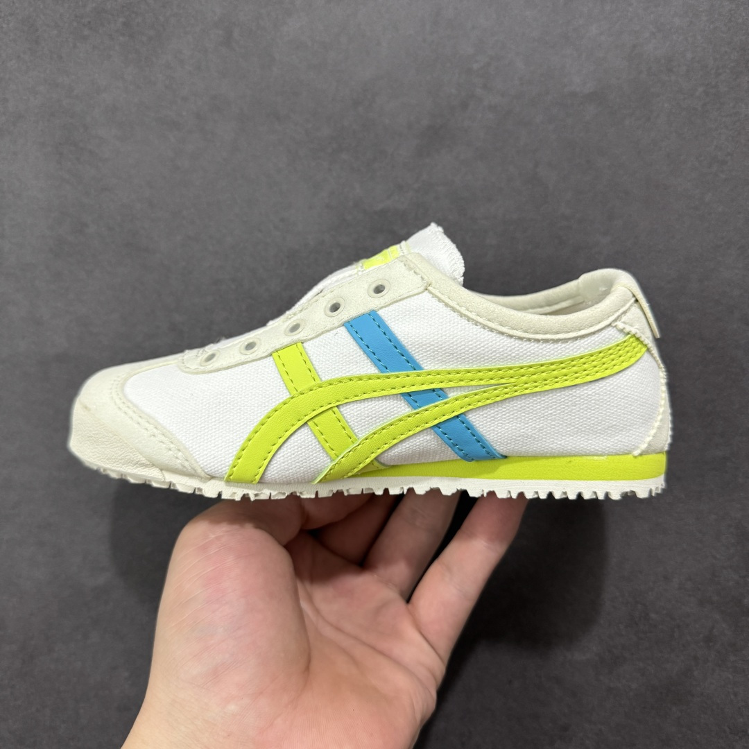 图片[2]-童鞋Onitsuka Tiger鬼冢虎 Mexico 66 Slip-on 一脚蹬低帮夏季透气运动休闲鞋 货号：1184A085-109 尺码：27-35-选品中心