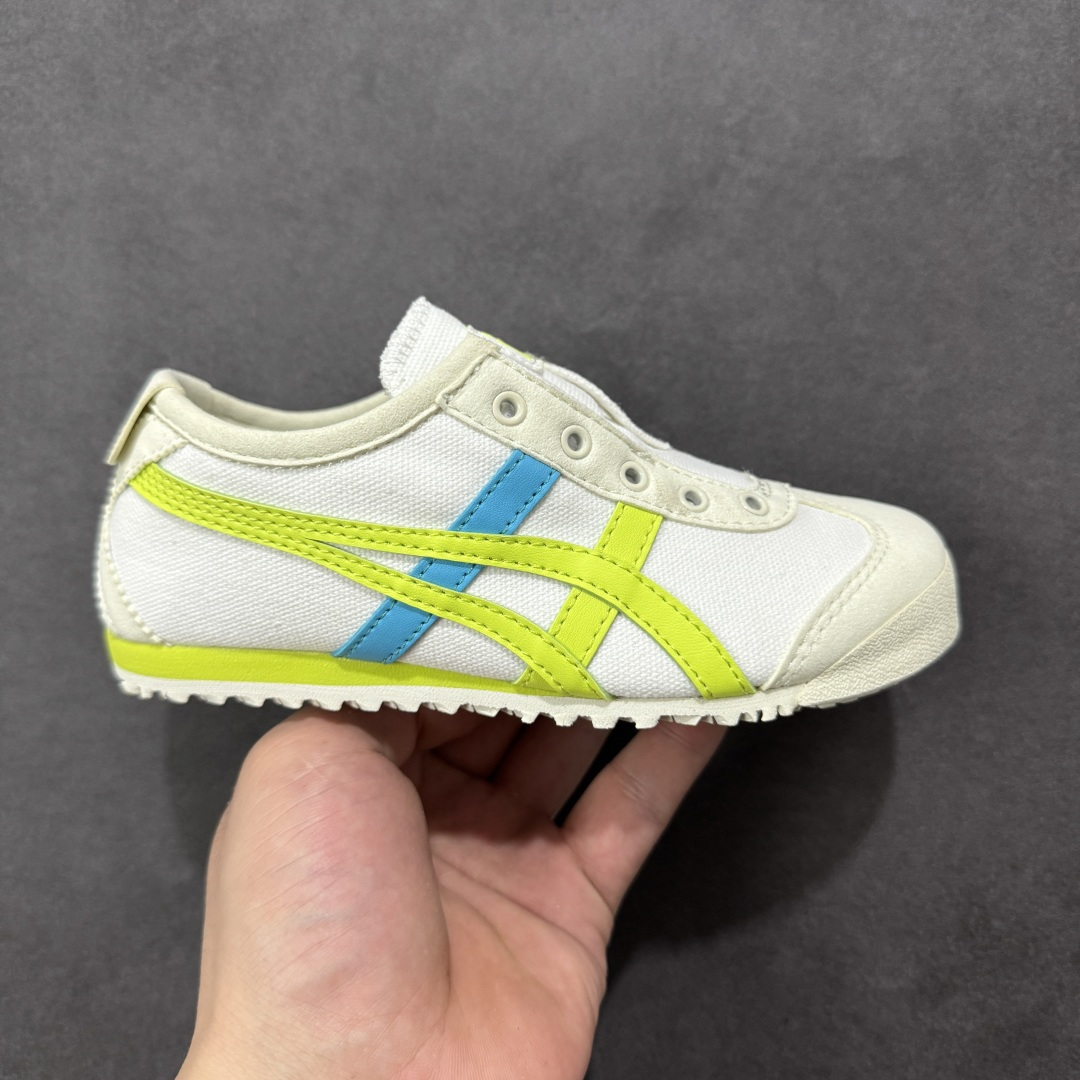 童鞋Onitsuka Tiger鬼冢虎 Mexico 66 Slip-on 一脚蹬低帮夏季透气运动休闲鞋 货号:1184A085-109 尺码:27-35-选品中心
