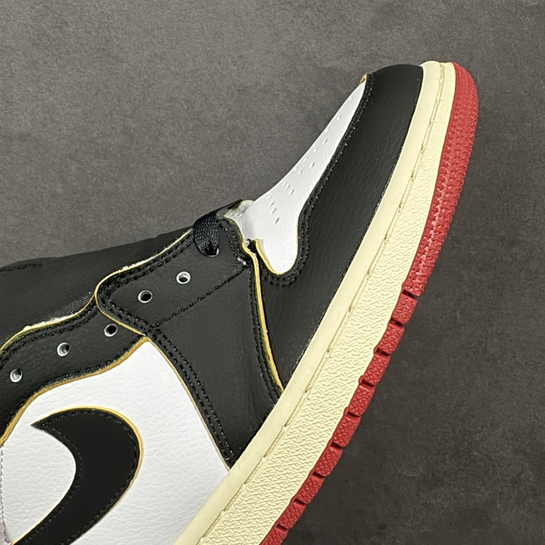 图片[5]-【公司级】Fragment Design x Union x Jordan Air Jordan 1 Retro High Og Nrg 三方联名款 牛皮 舒适 防滑 高帮 复古篮球鞋 男女同款 Air Jordan 1于1985年推出，是耐克第一双以乔丹名字命名的篮球鞋，正是这双鞋，开启了一个时代。Air Jordan 1外形的灵感来自于在当年风靡一时的AirForce 1，同时降低中底厚度，减轻重量，增加贴地感，并采用了后掌Air Sole气垫和最经典的飞翼Logo来自于当时的Nike创意总监Peter Moore。 货号：BV1300-106 尺码：36 36.5 37.5 38 38.5 39 40 40.5 41 42 42.5 43 44 44.5 45 46 47.5 编码：YBB210220-选品中心