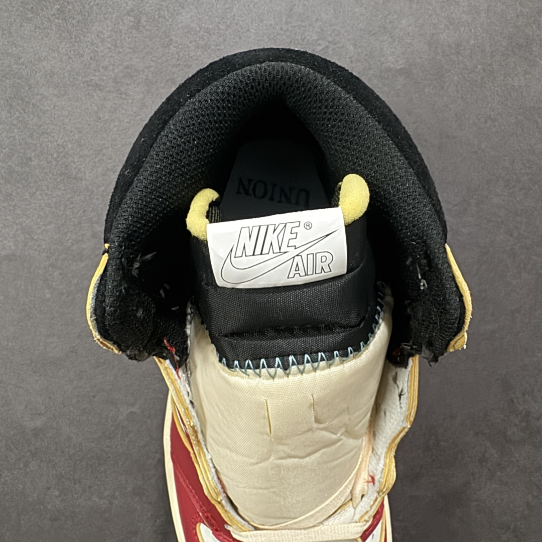 图片[7]-【公司级】Fragment Design x Union x Jordan Air Jordan 1 Retro High Og Nrg 三方联名款 牛皮 舒适 防滑 高帮 复古篮球鞋 男女同款 Air Jordan 1于1985年推出，是耐克第一双以乔丹名字命名的篮球鞋，正是这双鞋，开启了一个时代。Air Jordan 1外形的灵感来自于在当年风靡一时的AirForce 1，同时降低中底厚度，减轻重量，增加贴地感，并采用了后掌Air Sole气垫和最经典的飞翼Logo来自于当时的Nike创意总监Peter Moore。 货号：HV8563-600 尺码：36 36.5 37.5 38 38.5 39 40 40.5 41 42 42.5 43 44 44.5 45 46 47.5 编码：YBB210220-选品中心