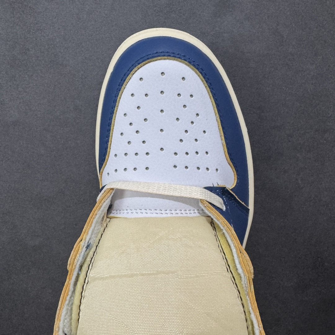 图片[8]-【公司级】Fragment Design x Union x Jordan Air Jordan 1 Retro High Og Nrg 三方联名款 牛皮 舒适 防滑 高帮 复古篮球鞋 男女同款 Air Jordan 1于1985年推出，是耐克第一双以乔丹名字命名的篮球鞋，正是这双鞋，开启了一个时代。Air Jordan 1外形的灵感来自于在当年风靡一时的AirForce 1，同时降低中底厚度，减轻重量，增加贴地感，并采用了后掌Air Sole气垫和最经典的飞翼Logo来自于当时的Nike创意总监Peter Moore。 货号：BV1300-146 尺码：36 36.5 37.5 38 38.5 39 40 40.5 41 42 42.5 43 44 44.5 45 46 47.5 编码：YBB210220-选品中心