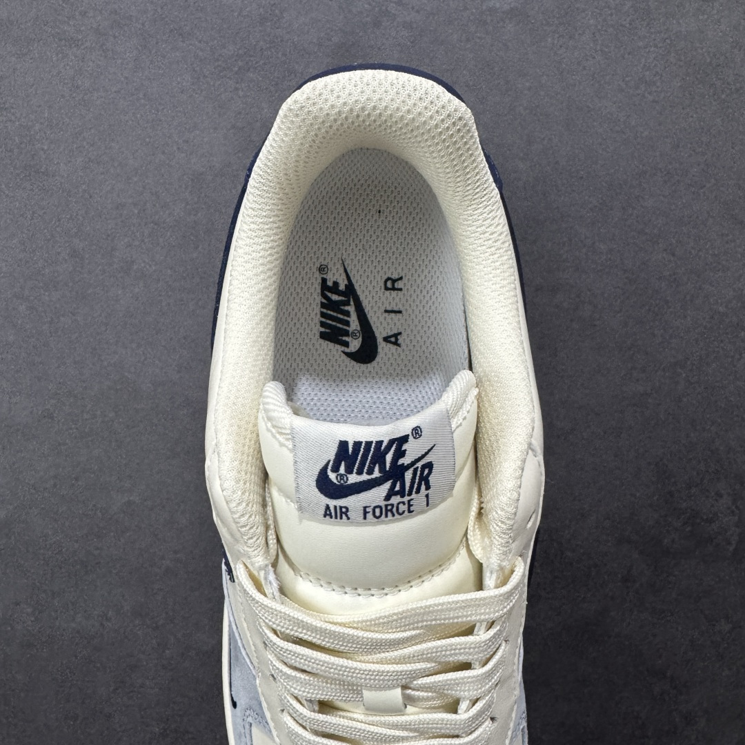 【纯原】Nike Air Force 1'07 Low 奶白蓝拼接 空军一号低帮休闲板鞋 NH0601-
