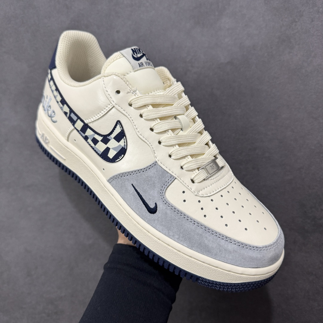 【纯原】Nike Air Force 1'07 Low 奶白蓝拼接 空军一号低帮休闲板鞋 NH0601-