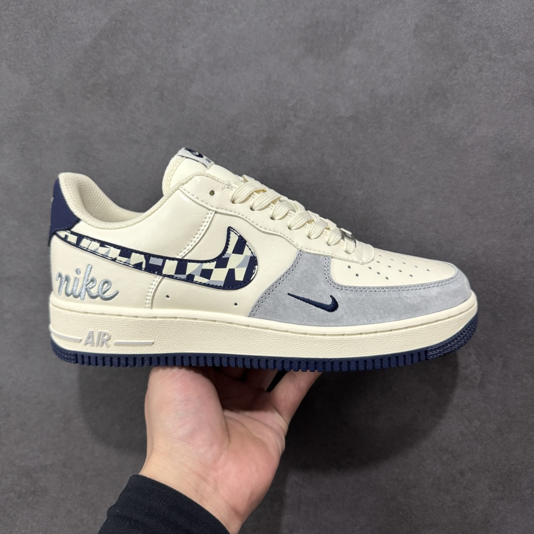 【纯原】Nike Air Force 1'07 Low 奶白蓝拼接 空军一号低帮休闲板鞋 NH0601-
