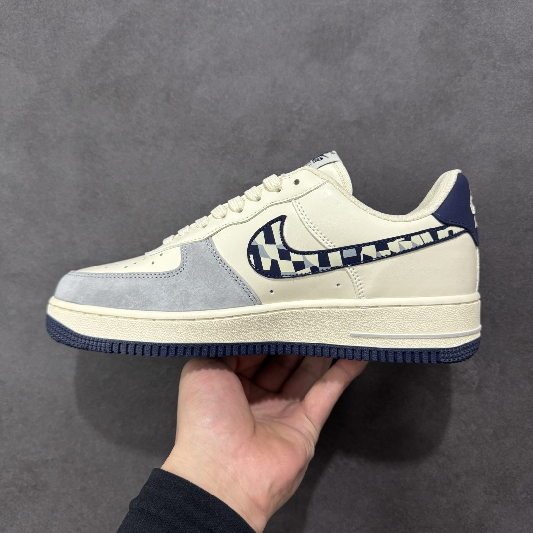 【纯原】Nike Air Force 1'07 Low 奶白蓝拼接 空军一号低帮休闲板鞋 NH0601-