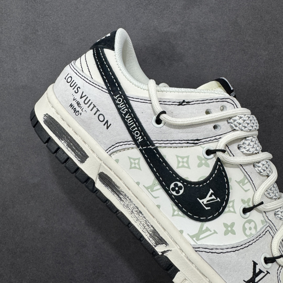 【纯原】Nike SB Dunk Low LV联名 灰涂鸦抽绳 周年高端定制 低帮休闲板鞋 CX5050