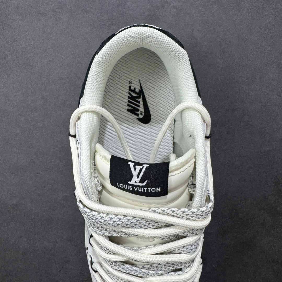【纯原】Nike SB Dunk Low LV联名 灰涂鸦抽绳 周年高端定制 低帮休闲板鞋 CX5050