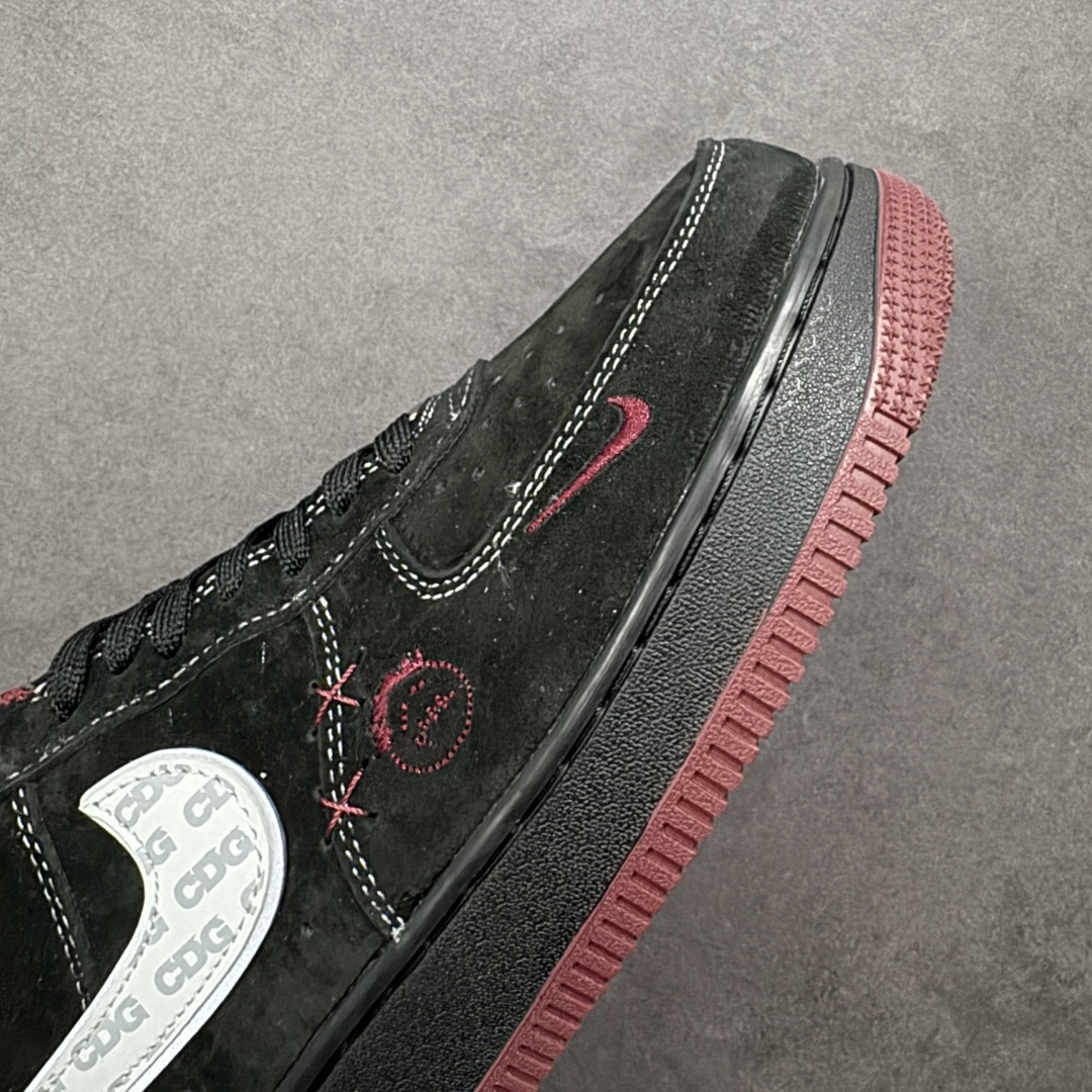 【纯原】Nike Air Force 1'07 Low Supreme联名 黑红鬼脸 空军一号低帮休闲板