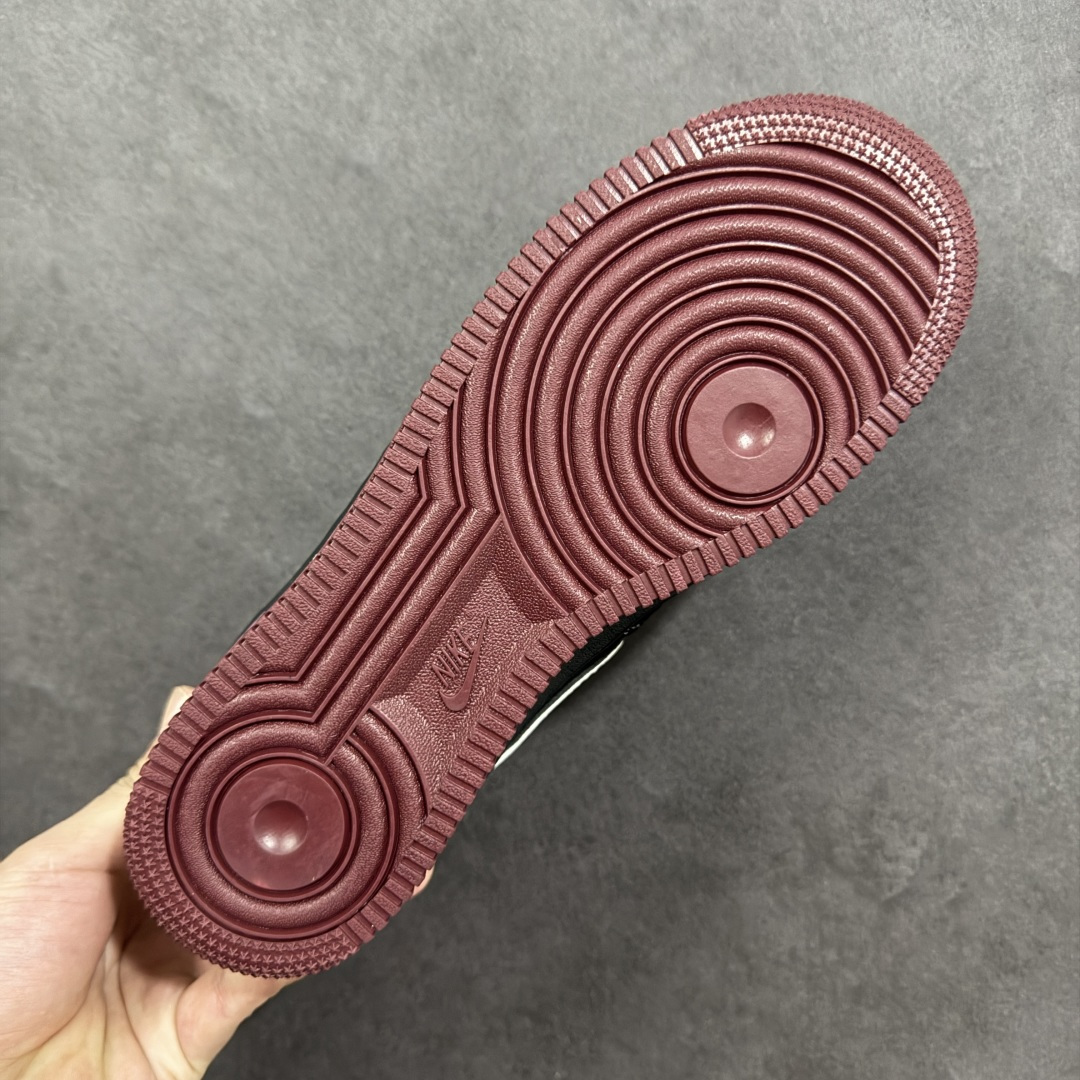 【纯原】Nike Air Force 1'07 Low Supreme联名 黑红鬼脸 空军一号低帮休闲板