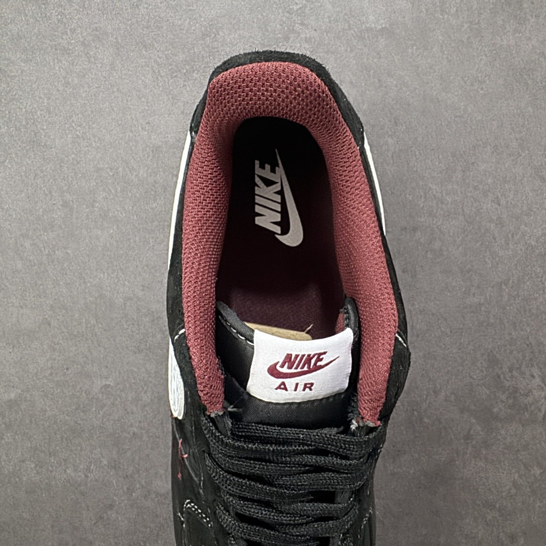 【纯原】Nike Air Force 1'07 Low Supreme联名 黑红鬼脸 空军一号低帮休闲板