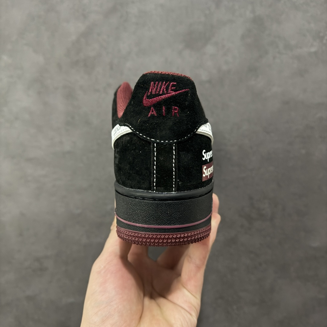 【纯原】Nike Air Force 1'07 Low Supreme联名 黑红鬼脸 空军一号低帮休闲板