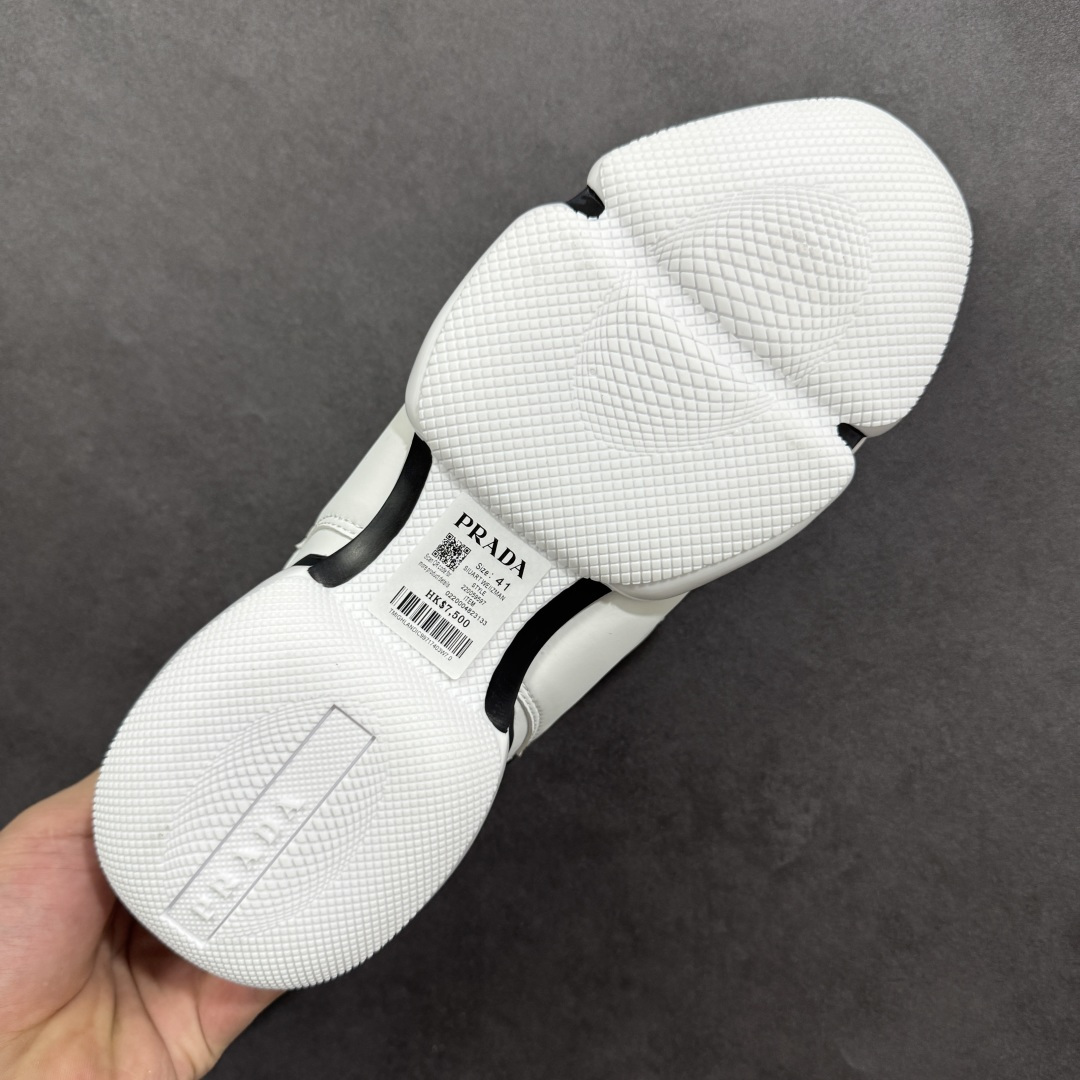 图片[9]-【公司级】普拉达Prada America\”s Cup Soft Rubber Sneakers 美洲杯系列低帮系带简约百搭休闲运动慢跑鞋 货号：AJ9053 尺码：40 41 42 43 44 45 编码：LNHB240250-选品中心