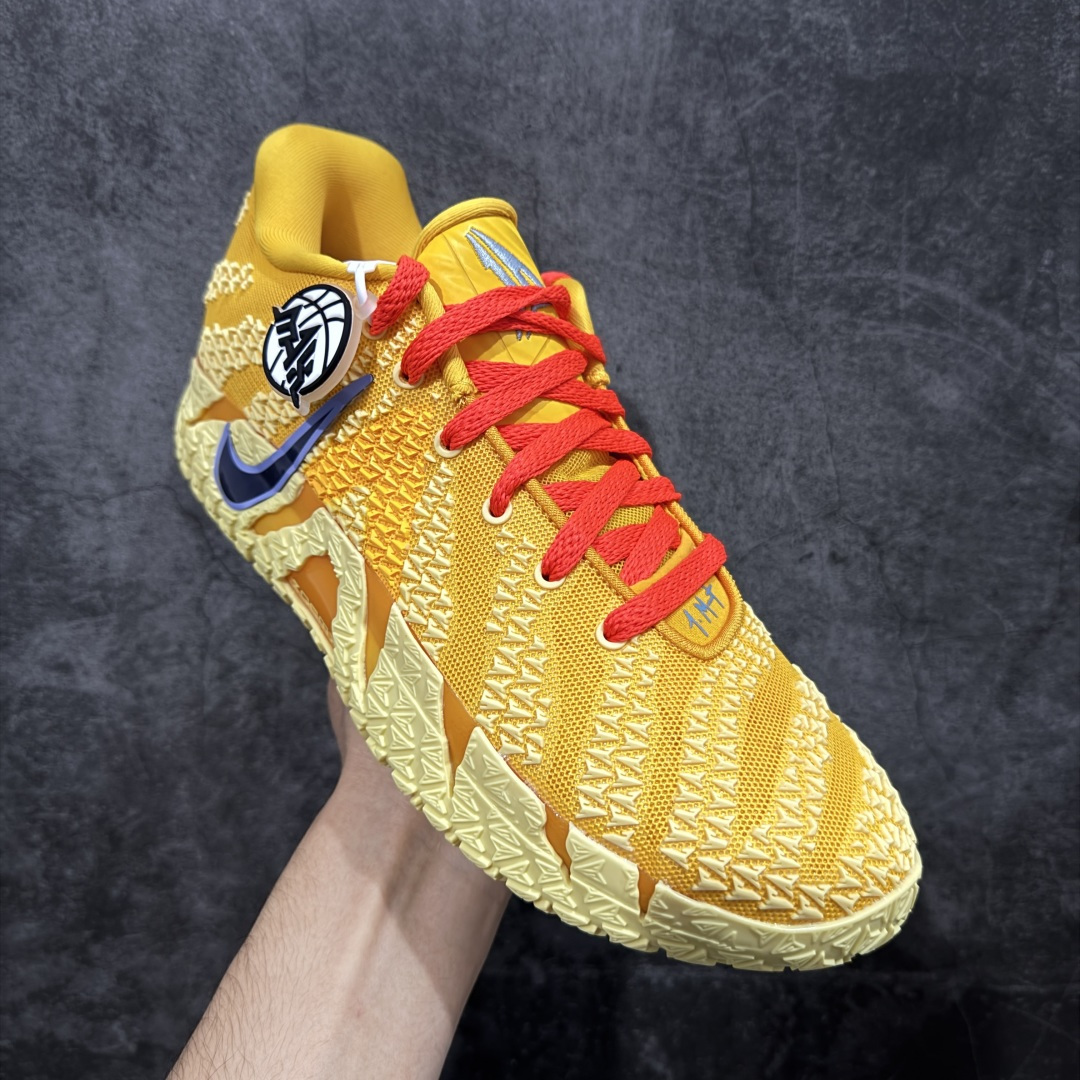 【纯原】NK Ja 3 Scratch EP 莫兰特三代柔软舒适防滑耐磨透气支撑轻便低帮篮球鞋 黄蓝鸳鸯
