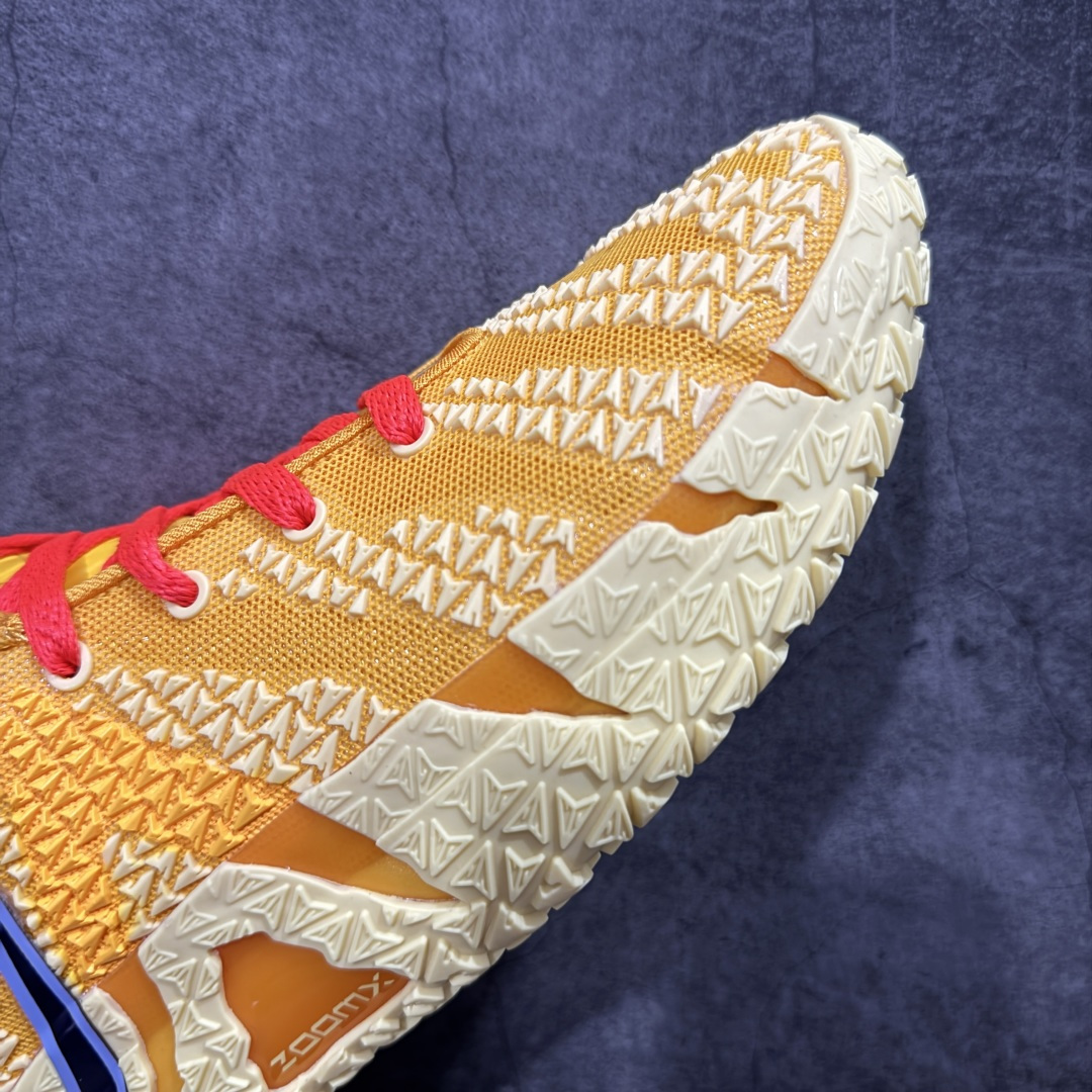 【纯原】NK Ja 3 Scratch EP 莫兰特三代柔软舒适防滑耐磨透气支撑轻便低帮篮球鞋 黄蓝鸳鸯