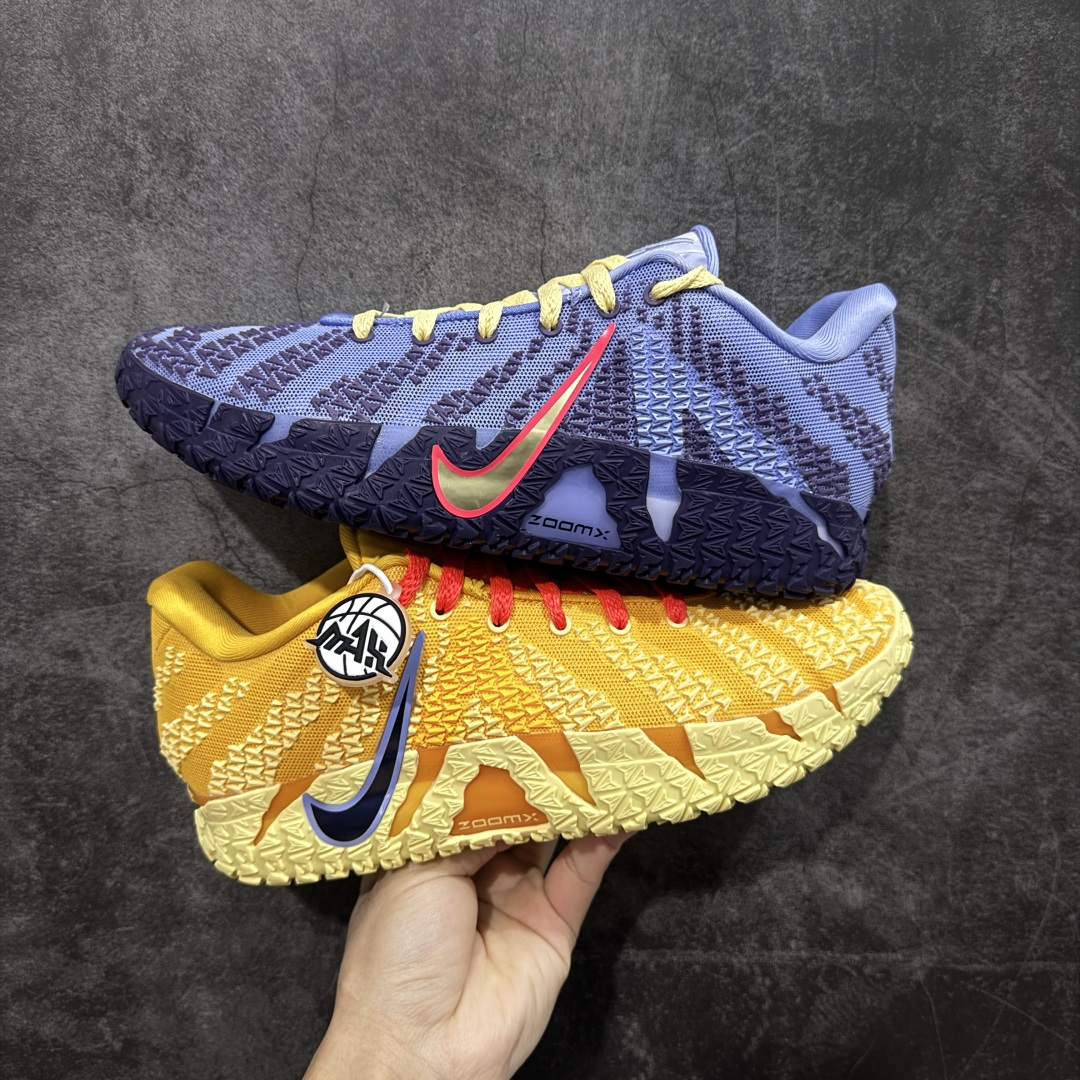 【纯原】NK Ja 3 Scratch EP 莫兰特三代柔软舒适防滑耐磨透气支撑轻便低帮篮球鞋 黄蓝鸳鸯
