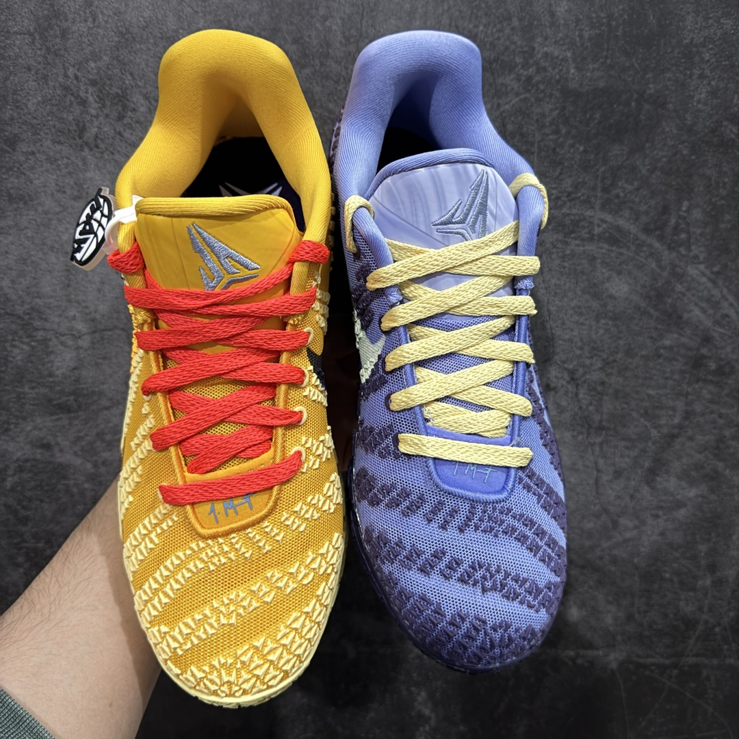 【纯原】NK Ja 3 Scratch EP 莫兰特三代柔软舒适防滑耐磨透气支撑轻便低帮篮球鞋 黄蓝鸳鸯