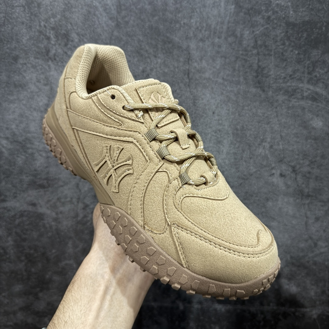 【纯原】MLB 纽约洋基队 双鞋带 轻量运动百搭 豆豆薄底鞋 防滑轻便 低帮 板鞋 男女同款 MLB官方