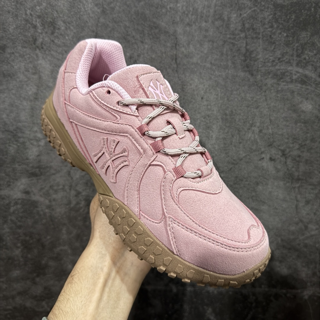 【纯原】MLB 纽约洋基队 双鞋带 轻量运动百搭 豆豆薄底鞋 防滑轻便 低帮 板鞋 男女同款 MLB官方