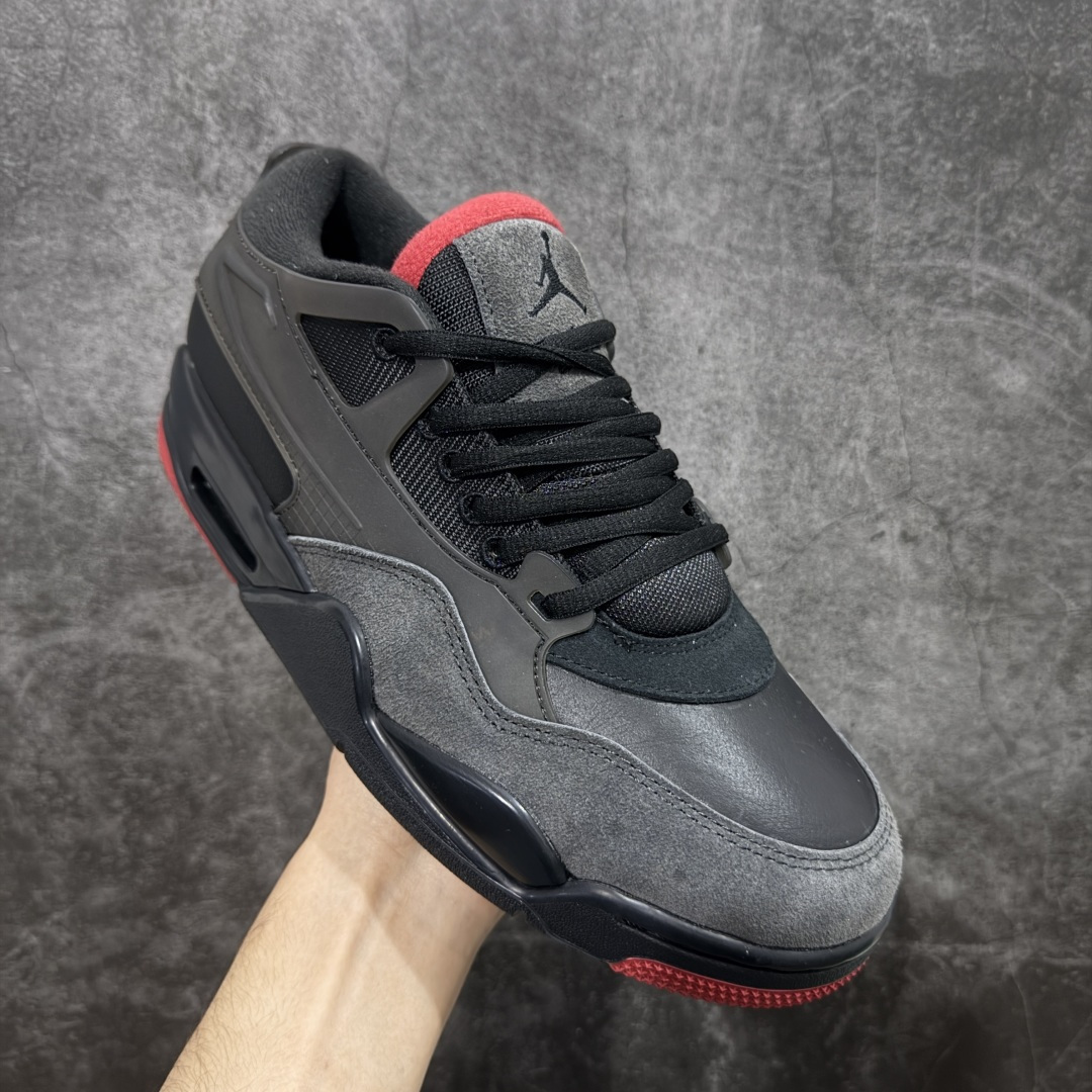 【纯原】Air Jordan AJ4 RM 重置 重制版低帮复古篮球鞋 黑红 FQ7939-060采用了