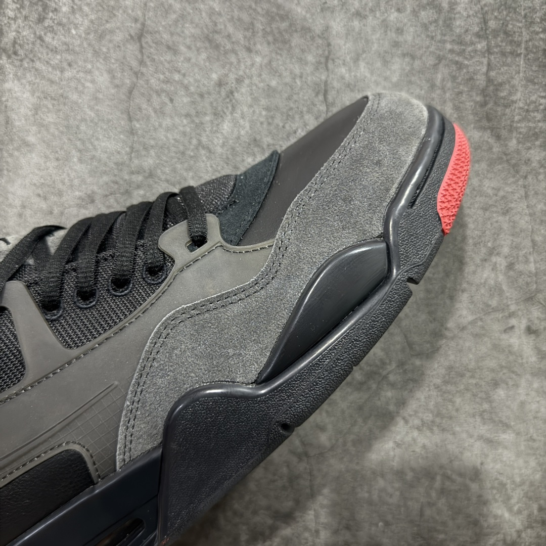 【纯原】Air Jordan AJ4 RM 重置 重制版低帮复古篮球鞋 黑红 FQ7939-060采用了