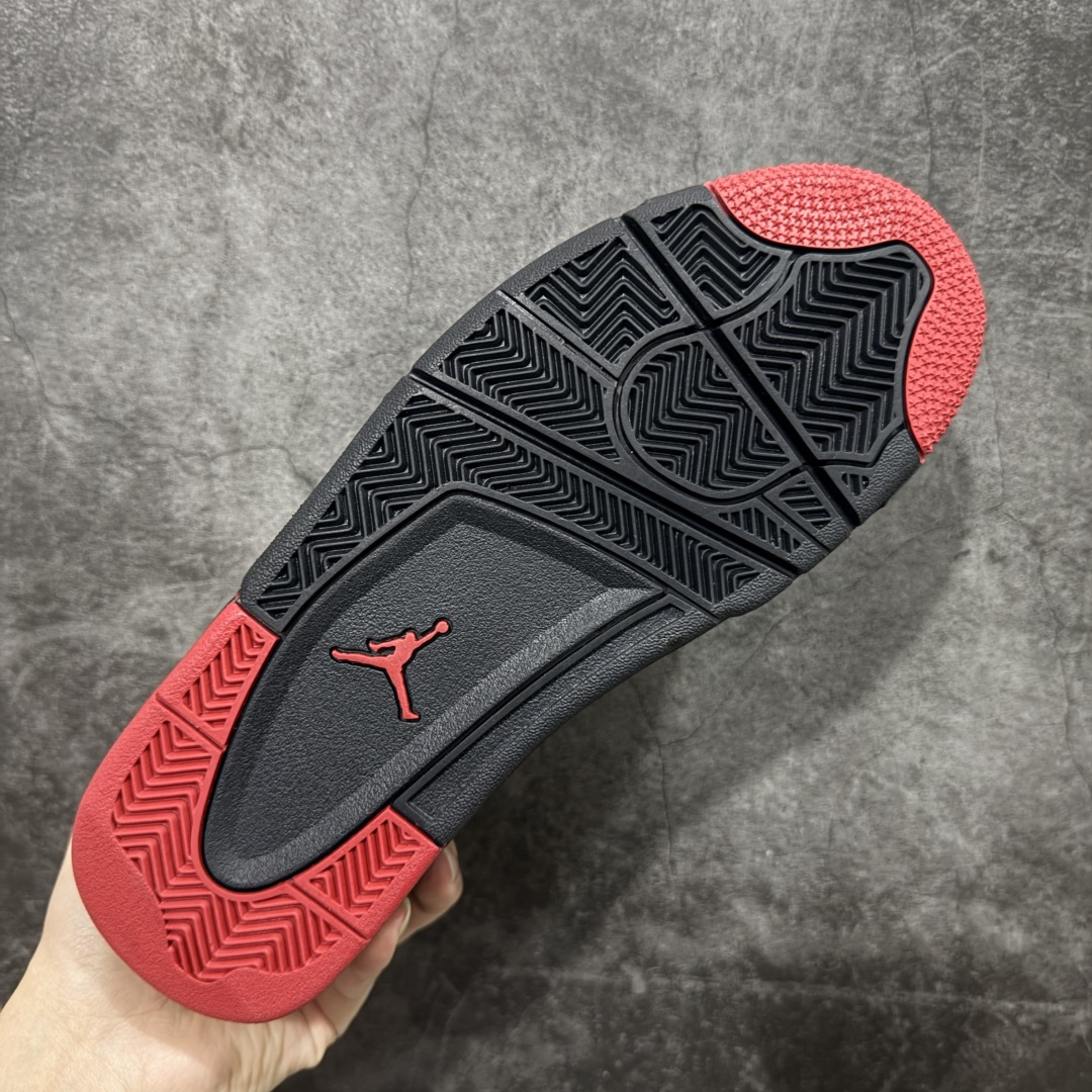【纯原】Air Jordan AJ4 RM 重置 重制版低帮复古篮球鞋 黑红 FQ7939-060采用了