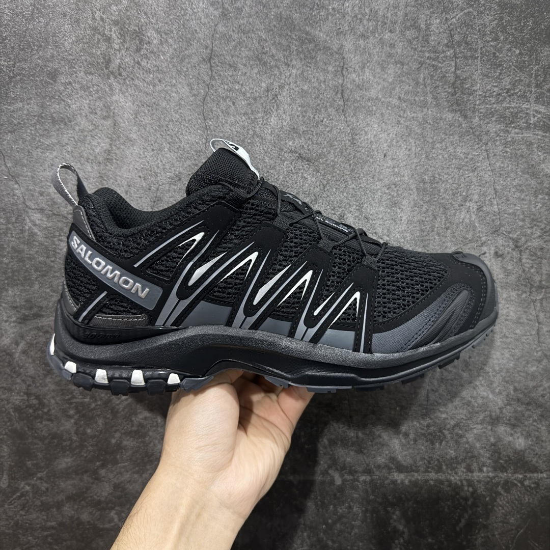 【纯原】SALOMON 萨洛蒙 XA PRO 3D 户外运动 网布减震防滑透气 低帮跑步鞋 男女同款 黑