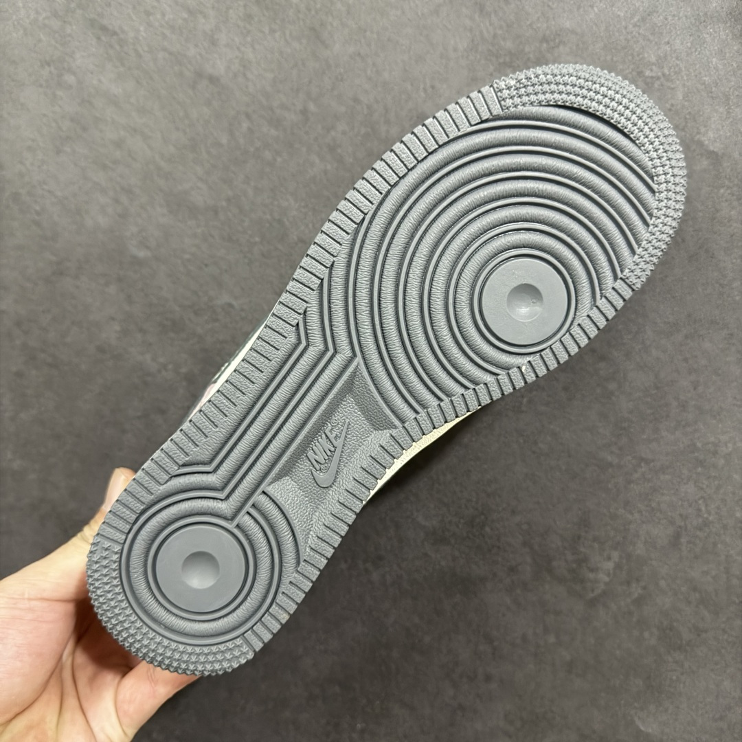 【纯原】Nike Air Force 1 '07 Low “北面联名——米灰黑涂鸦勾”空军一号 高端定制