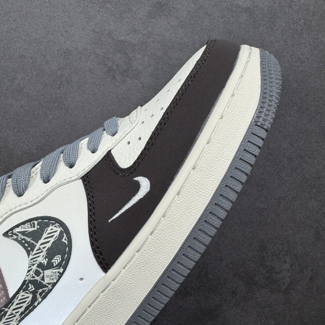 【纯原】Nike Air Force 1 '07 Low “北面联名——米灰黑涂鸦勾”空军一号 高端定制