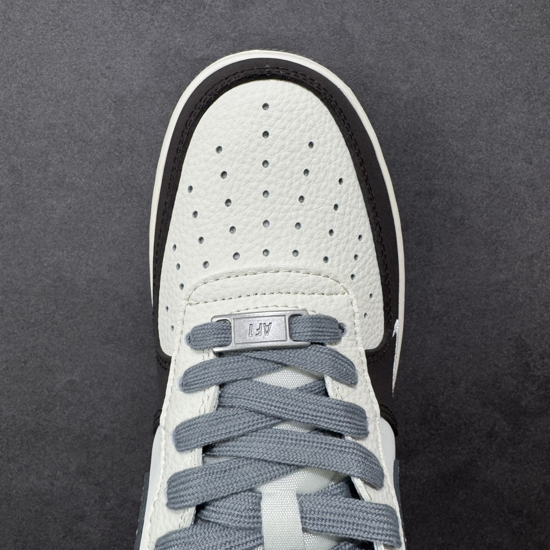 【纯原】Nike Air Force 1 '07 Low “北面联名——米灰黑涂鸦勾”空军一号 高端定制