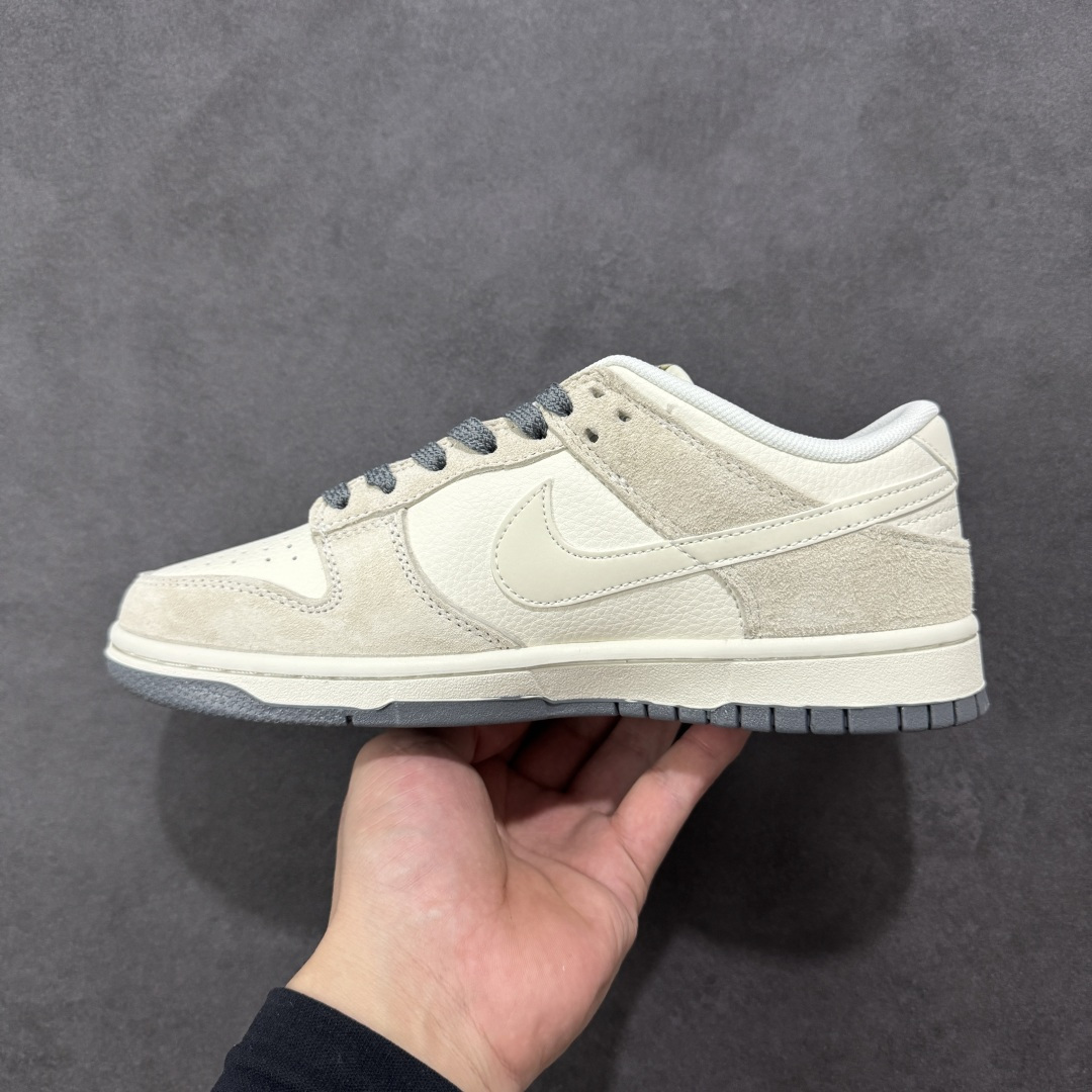 【纯原】Nike SB Dunk Low“ NIKE灰—米灰猪八革” 周年高端定制 低帮休闲板鞋 定制鞋