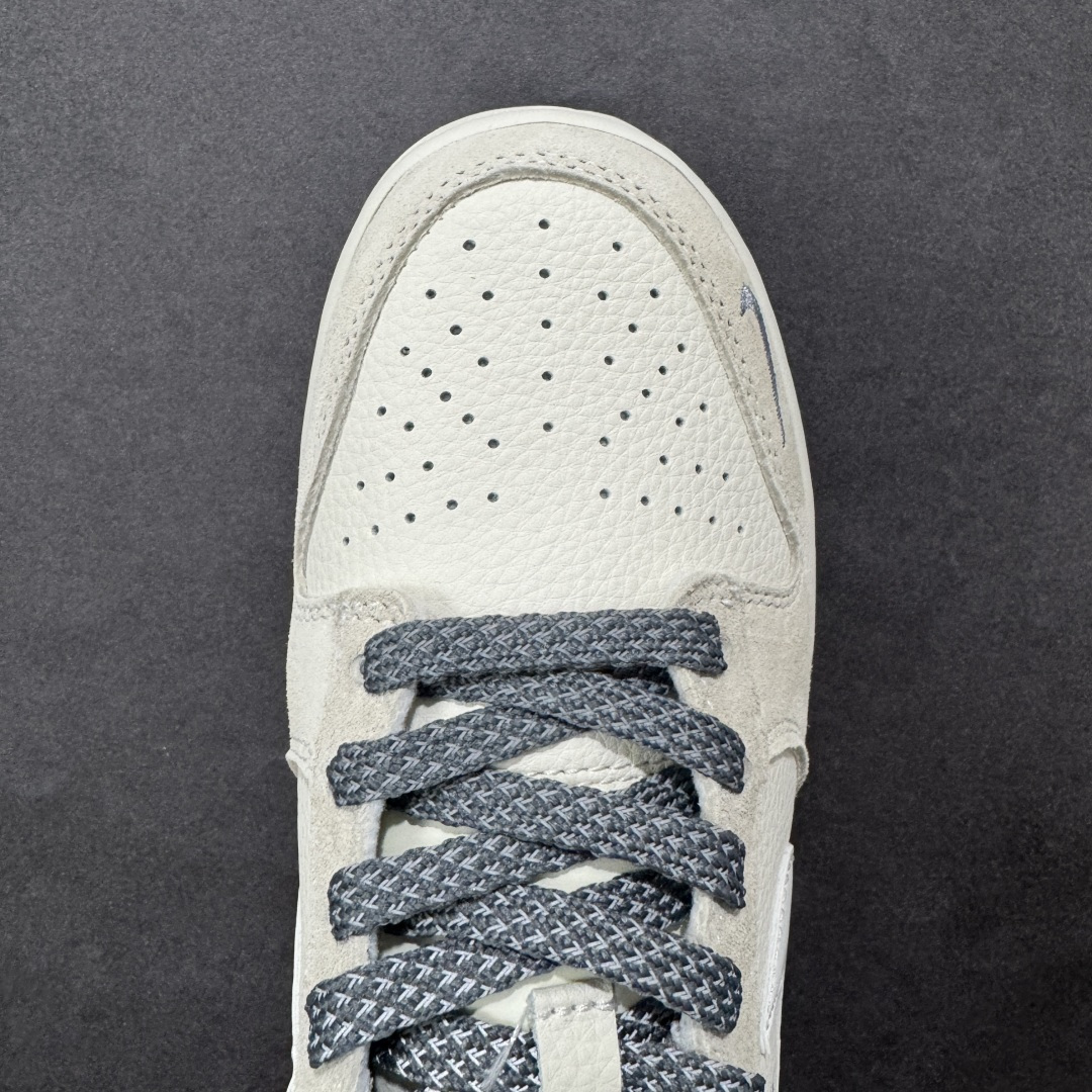 【纯原】Nike SB Dunk Low“ NIKE灰—米灰猪八革” 周年高端定制 低帮休闲板鞋 定制鞋