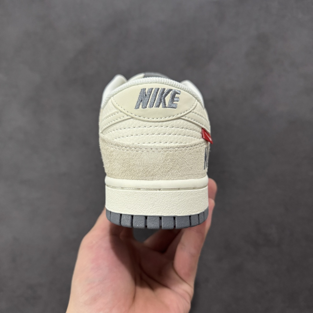 【纯原】Nike SB Dunk Low“ NIKE灰—米灰猪八革” 周年高端定制 低帮休闲板鞋 定制鞋