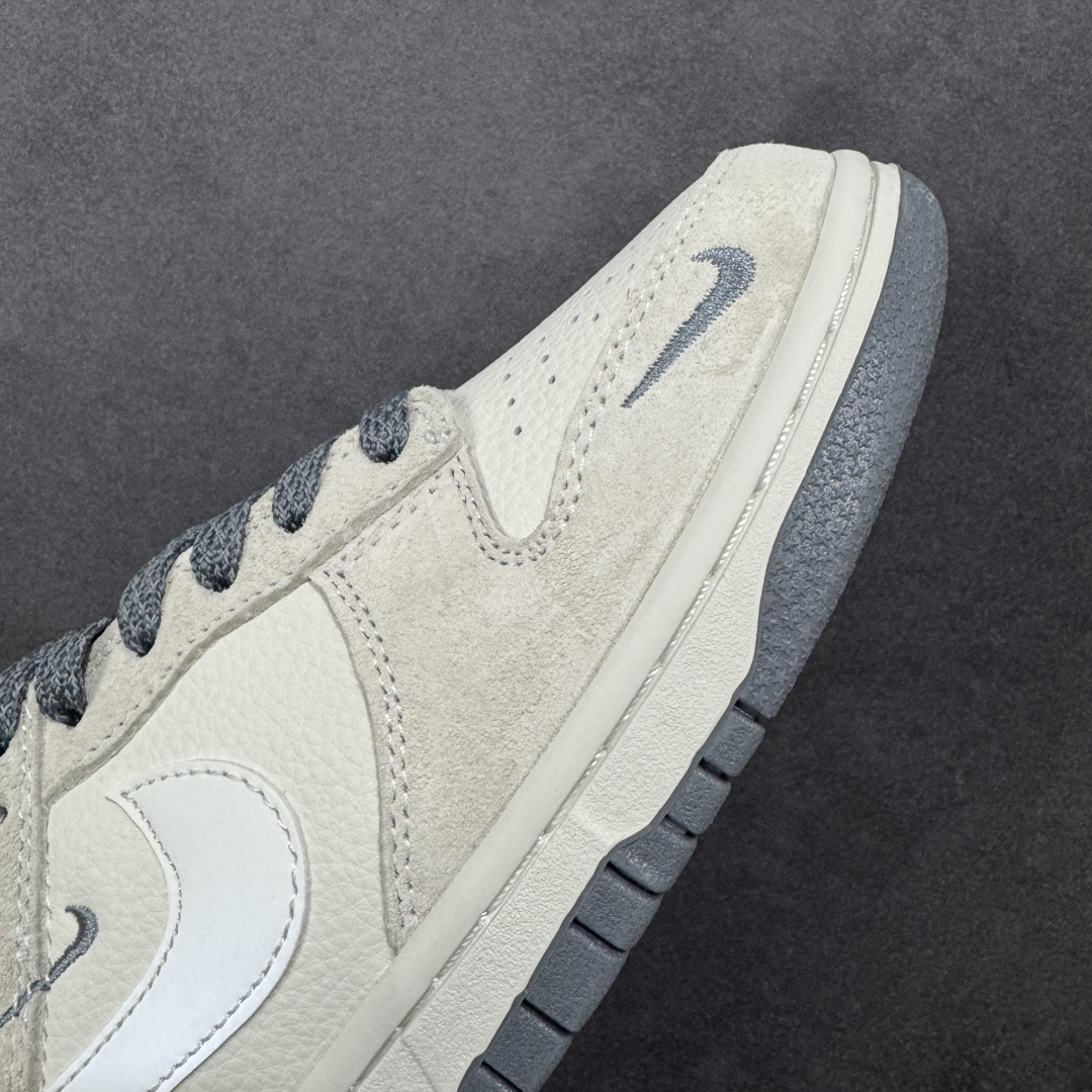 【纯原】Nike SB Dunk Low“ NIKE灰—米灰猪八革” 周年高端定制 低帮休闲板鞋 定制鞋