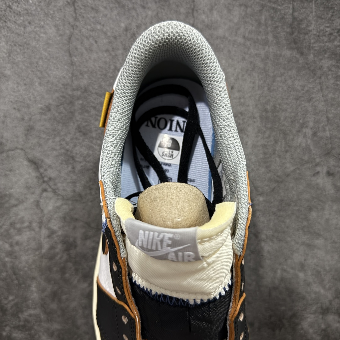 【纯原】Union x Air Jordan 低帮黑白红 AJ1低邦 男女同款 乔丹篮球鞋系列 HQ69