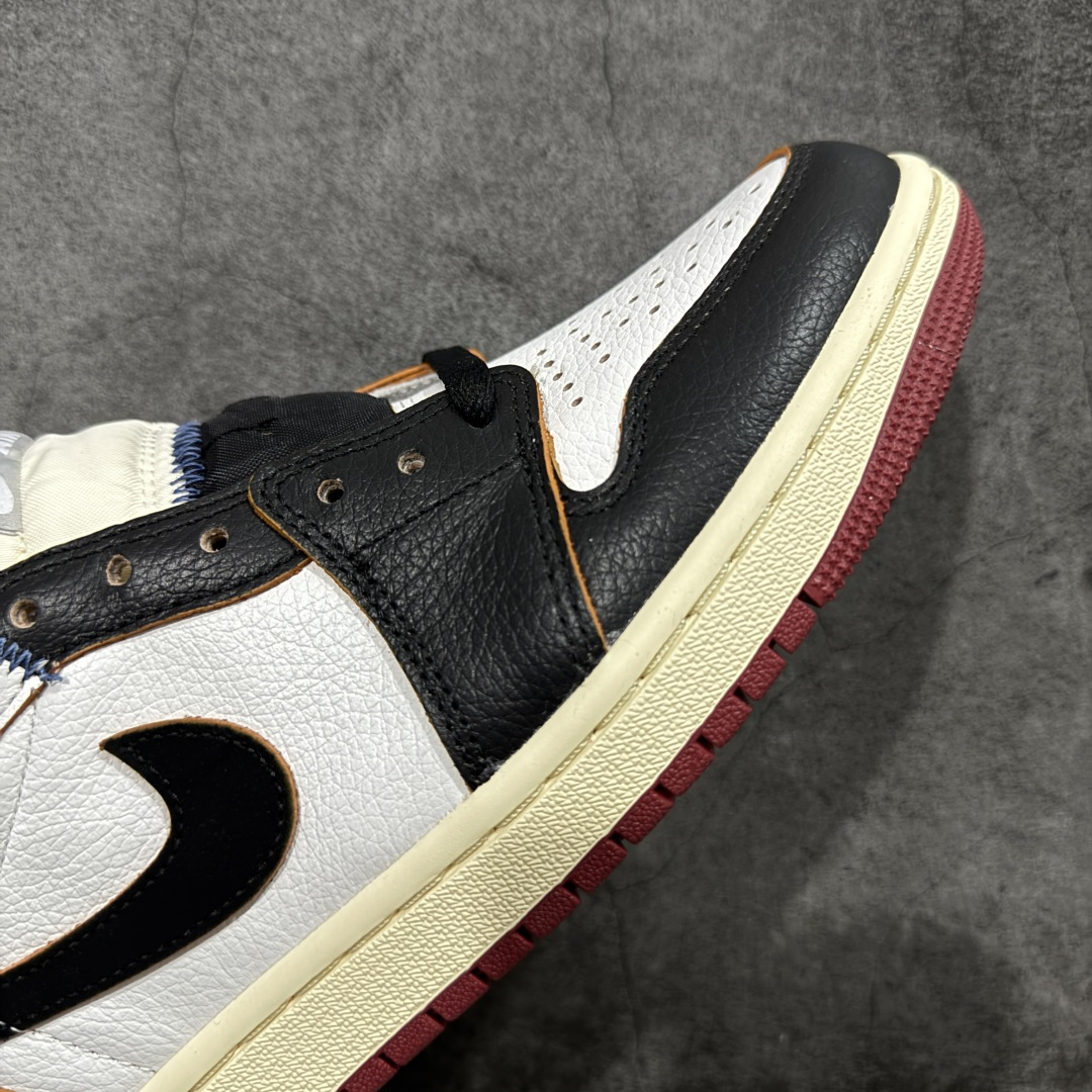 【纯原】Union x Air Jordan 低帮黑白红 AJ1低邦 男女同款 乔丹篮球鞋系列 HQ69