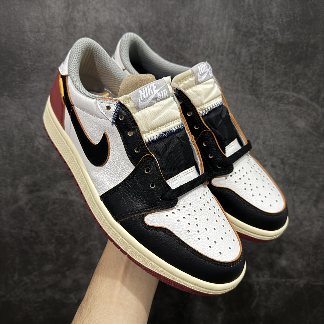 【原厂版】Union x Air Jordan 低帮黑白红 AJ1低邦 男女同款 乔丹篮球鞋系列 HQ6998-106 国内一线头部知名大厂出品 高端外贸零售专供品质 原鞋原楦头纸板开发 原厂防尘纸 极致一眼正品既视感 尺码:36-47.5带半码-选品中心