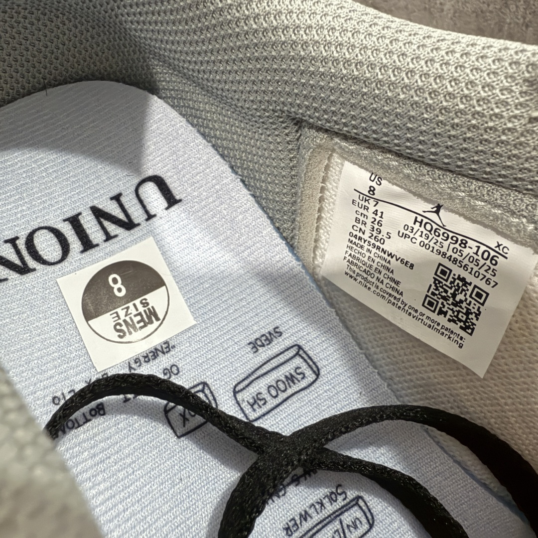 图片[8]-【原厂版】Union x Air Jordan 低帮黑白红 AJ1低邦 男女同款 乔丹篮球鞋系列 HQ6998-106 国内一线头部知名大厂出品 高端外贸零售专供品质 原鞋原楦头纸板开发 原厂防尘纸 极致一眼正品既视感 尺码：36-47.5带半码-选品中心