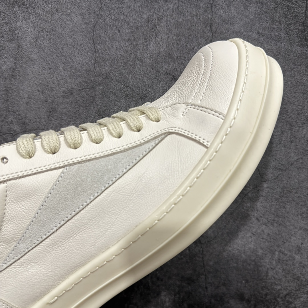 图片[6]-【XC2.0升级版】Rick Owens Vintage Low-Top Sneakers RO低帮系列暗黑高街经典增高休闲运动厚底板鞋 米白皮面 原厂皮批次上线 无需任何文案吹嘘！货硬就是王道！ 独家购入2025最新原鞋开发！重新调整最新批次细节！ 升级采用原厂粒面小牛皮打造！同步官方配备同规格材料布袋！标配原盒 加固硬盒外套 高标准出货！ PS：退换布袋丢失扣20 请知悉！ 尺码：38-45-选品中心