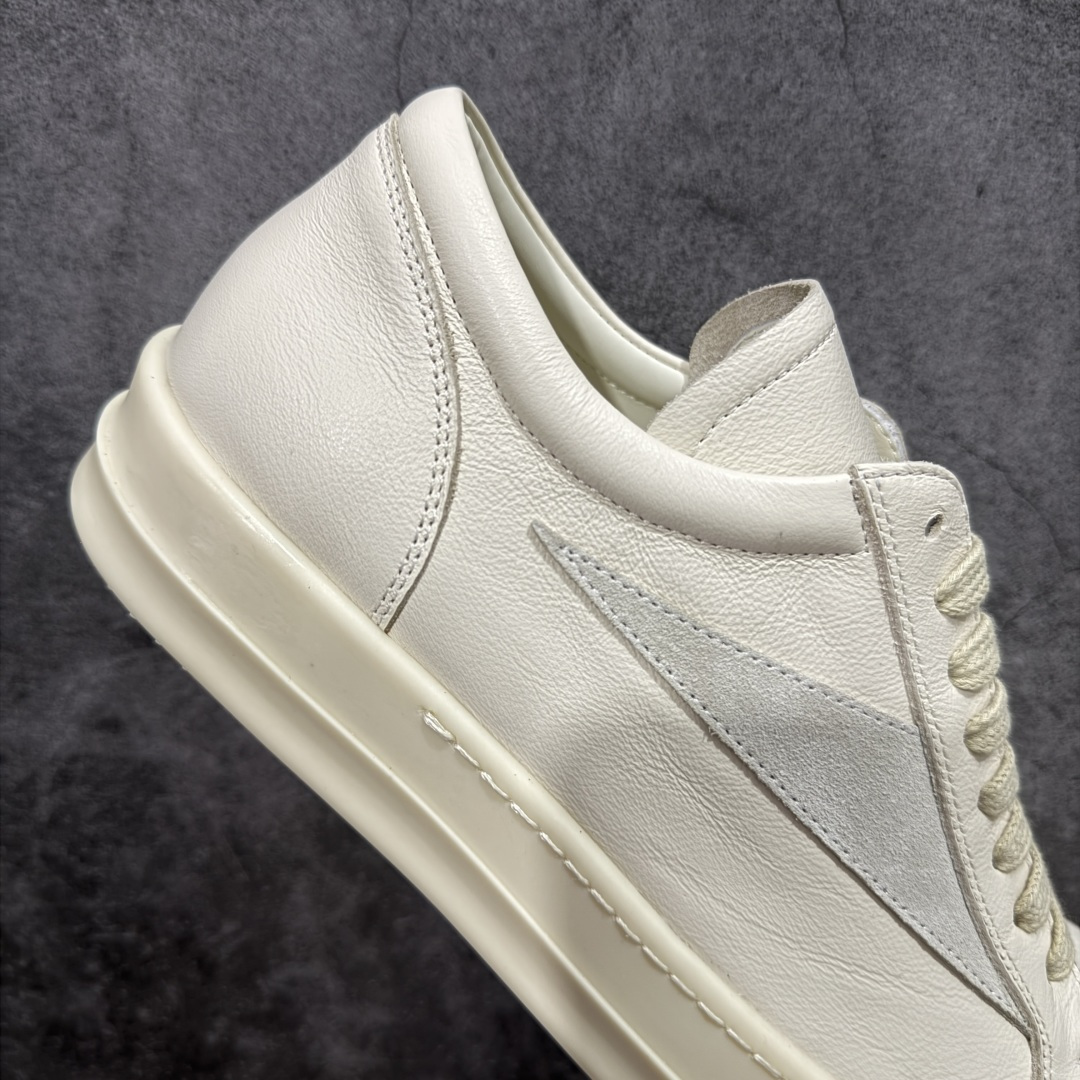 图片[7]-【XC2.0升级版】Rick Owens Vintage Low-Top Sneakers RO低帮系列暗黑高街经典增高休闲运动厚底板鞋 米白皮面 原厂皮批次上线 无需任何文案吹嘘！货硬就是王道！ 独家购入2025最新原鞋开发！重新调整最新批次细节！ 升级采用原厂粒面小牛皮打造！同步官方配备同规格材料布袋！标配原盒 加固硬盒外套 高标准出货！ PS：退换布袋丢失扣20 请知悉！ 尺码：38-45-选品中心