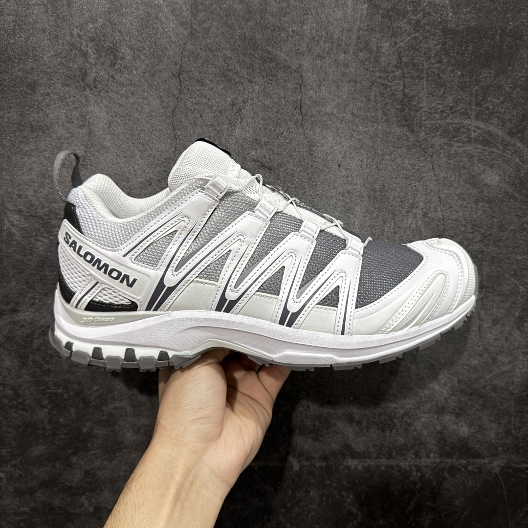 【纯原】SALOMON 萨洛蒙 XA PRO 3D 户外运动 网布减震防滑透气 低帮跑步鞋 男女同款 白