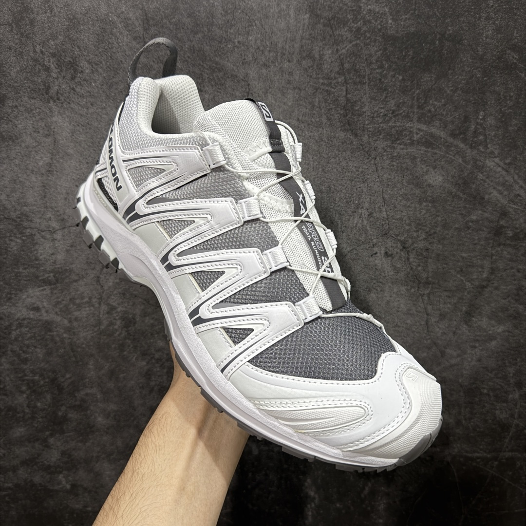 【纯原】SALOMON 萨洛蒙 XA PRO 3D 户外运动 网布减震防滑透气 低帮跑步鞋 男女同款 白