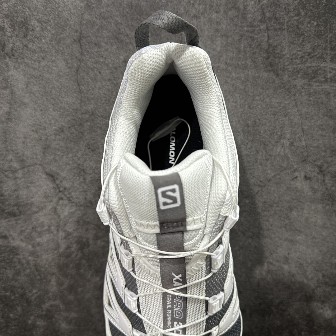 【纯原】SALOMON 萨洛蒙 XA PRO 3D 户外运动 网布减震防滑透气 低帮跑步鞋 男女同款 白