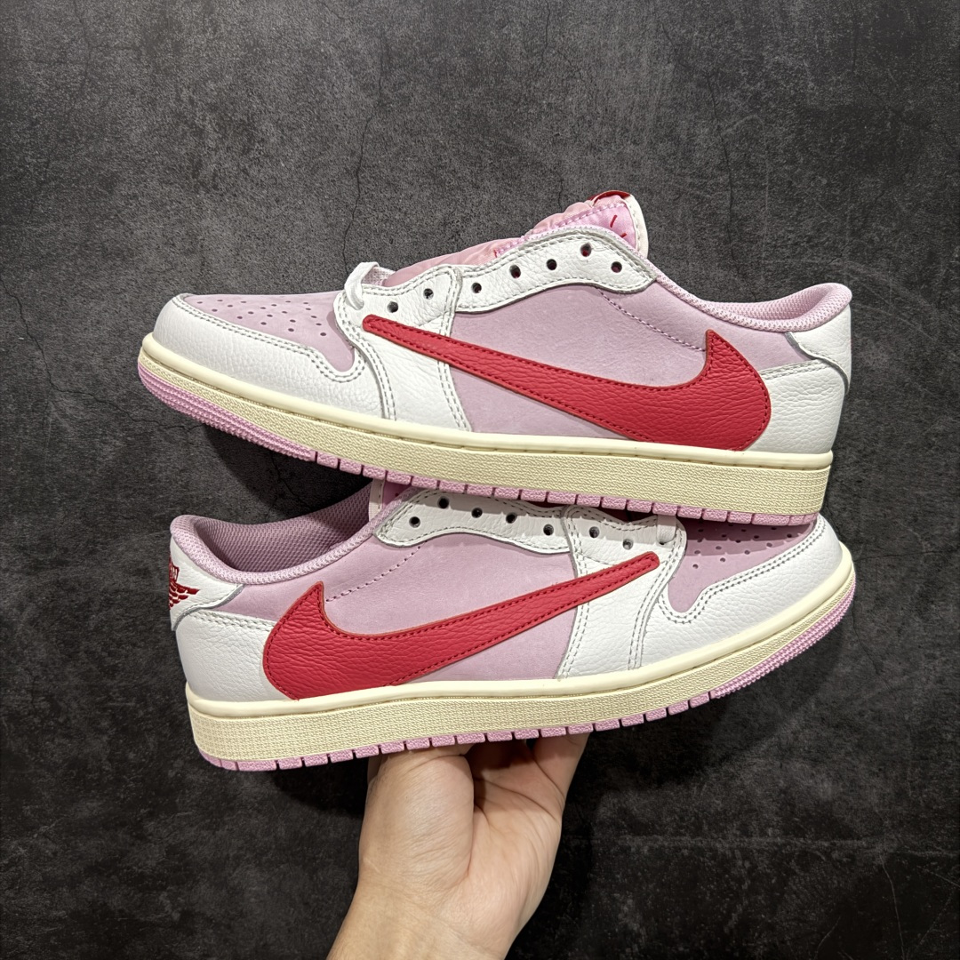 【纯原】Travis Scott x Air Jordan AJ1 Low OG SP TS联名倒钩低帮