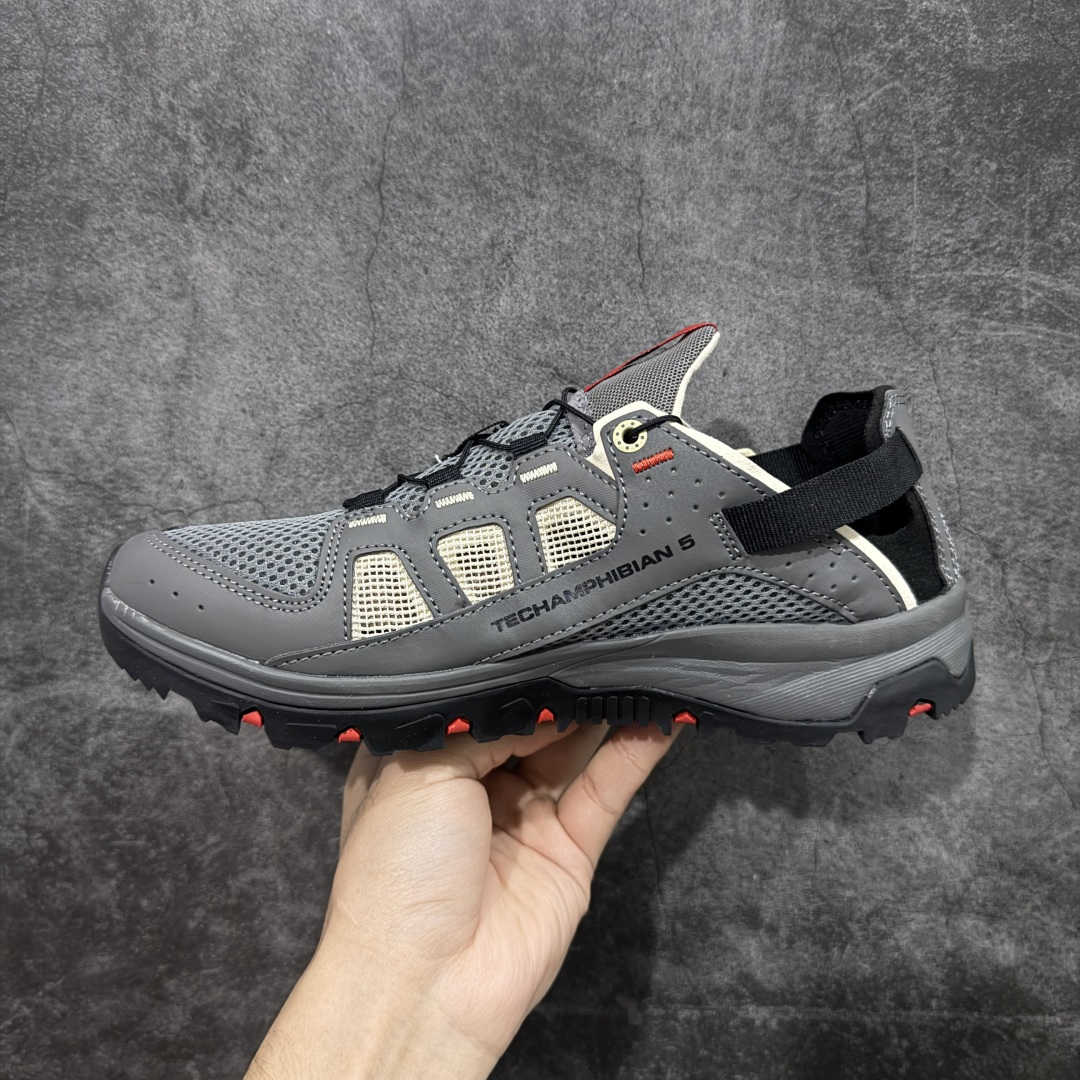 【纯原】SALOMON萨洛蒙 Techamphibian 5 T5圆头舒适 透气速干抓地 溯溪鞋 纯原外