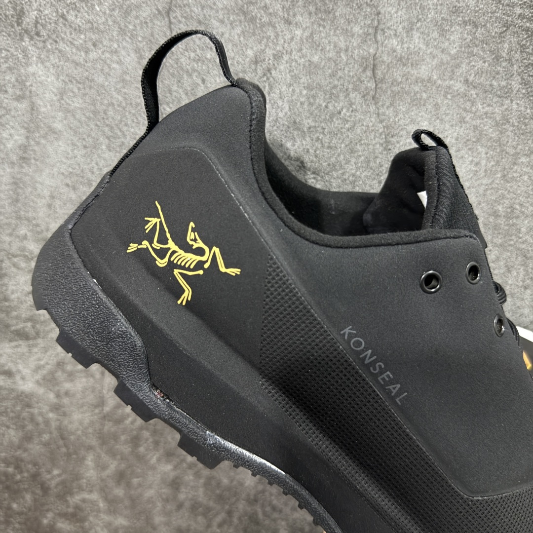【纯原】Arcteryx始祖鸟 Konseal Shoe 舒适 防滑耐磨透气支撑抓地 登山鞋 黑金正确原