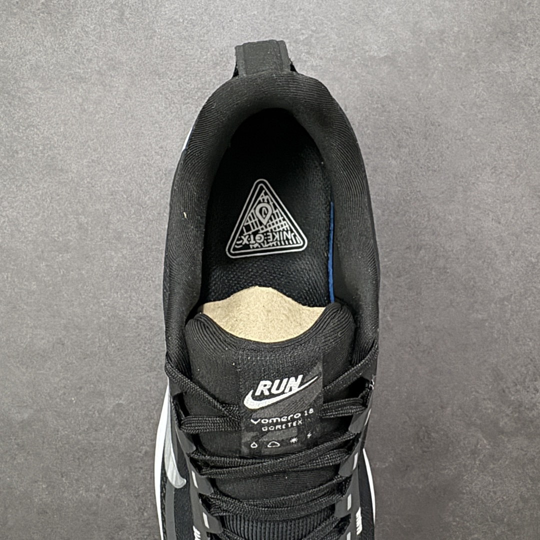 图片[7]-【公司级】Nike VOMERO 18 GTX 耐克 舒适减震防滑 低帮跑步鞋 全掌ReactX泡绵中底 前掌和后跟还配备了Air Zoom气垫单元 据说跑起来更快更舒适哦 这次最大的升级点 首次引入了ReactX泡绵 货号： HQ7001-002 尺码：40-45-选品中心